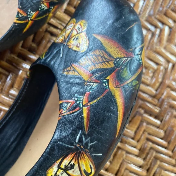 Redarte painted Ballet flats butterfly Mary Janes unique - Picture 6 of 10